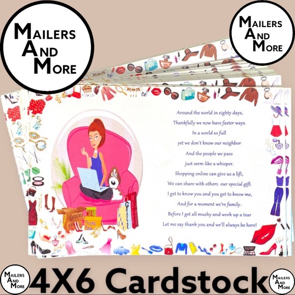 Mailers And More Other - 100 Posh World 4X6 Cards PRICE IS FIRM.